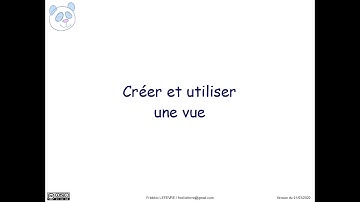 MariaDB / MySQL - Créer et utiliser une vue