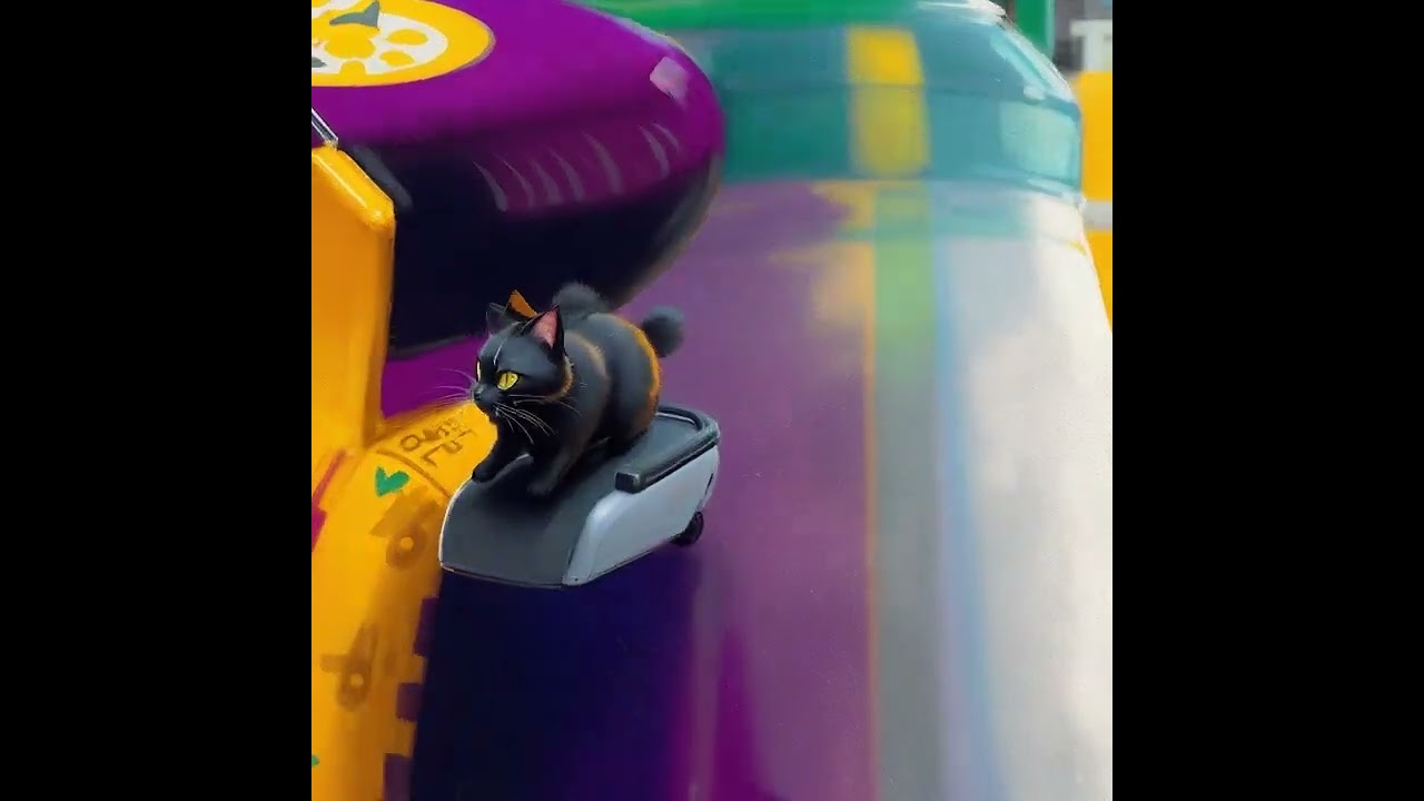 Colourful AI ganerated animation using StableDiffusion V2 + ControlNet 1.1