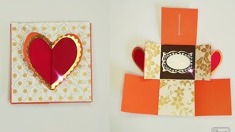 DIY - Heart Lock accordion card tutorial | scrapbook card idea
