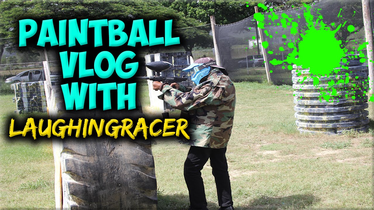 PAINTBALL VLOG AND MY FISRT VLOG/LaughingRacer