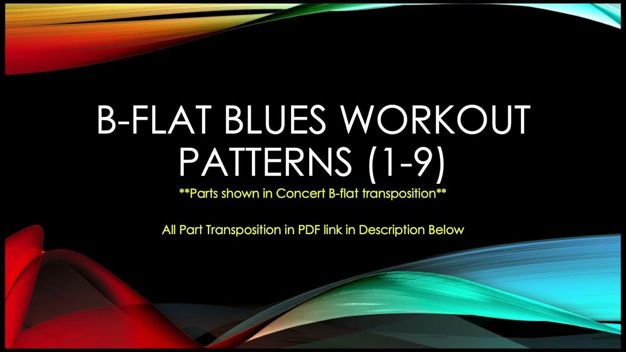 How To Use Jazz Bebop Approach Notes and Enclosures Bb Blues Workout Pattern 6 (19) Free PDF