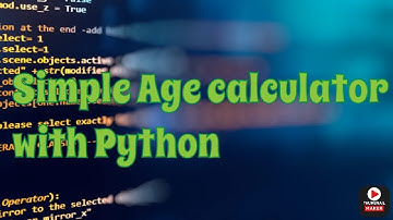Simple age calculator with python | Absolute beginners | #programig #python