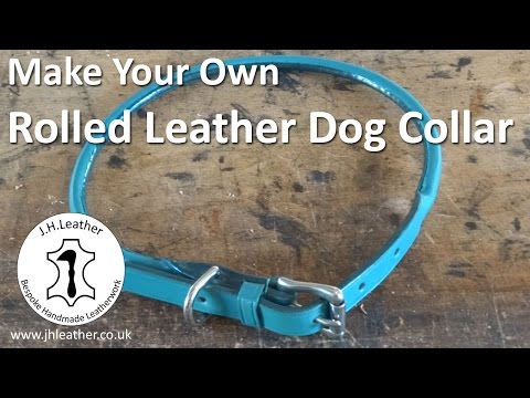 how-to-make-a-rolled-leather-dog-collar---invisible-stitching