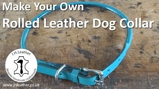 How to Make a Rolled Leather Dog Collar - Invisible Stitching
