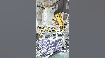 Smart devices will be put into more jobs. #roboticpalletizer #machine #palletizer #automobile