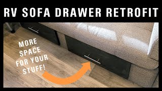 How to Install Drawers into an RV Jackknife Sofa