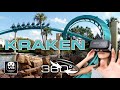 360° VR Roller Coaster KRAKEN unleashed | VR onride POV | SeaWorld Orlando Achterbahn Montaña Rusa