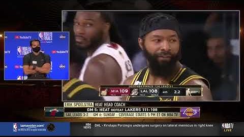 Erik Spoelstra Post Game Interview as the HEAT TAKE DOWN the Lakers in Game 5 2020 NBA Finals