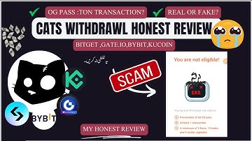 CATS Withdrawal Process: Cats Withdrawal Kaise kare on Bybit, Kucoin, Bitget and Gate.io