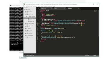 Node js Electron Inter-Process Communication