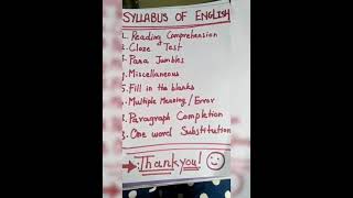 what is the syllabus of Bank exam?part-3(English syllabus)🏦👈