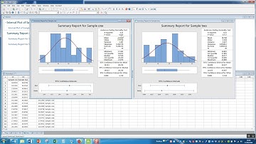 How to run and interpret a 2 sample t test in Minitab 18