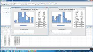How to run and interpret a 2 sample t test in Minitab 18