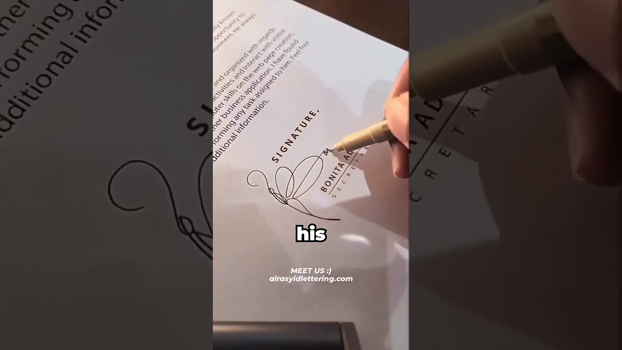 The World S Most Beautiful Signature 