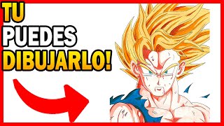 ? Como ??????? a GOKU SSJ saga de FREEZER paso a paso 【 MUY FÁCIL 】 dibujo de goku súper sayayín