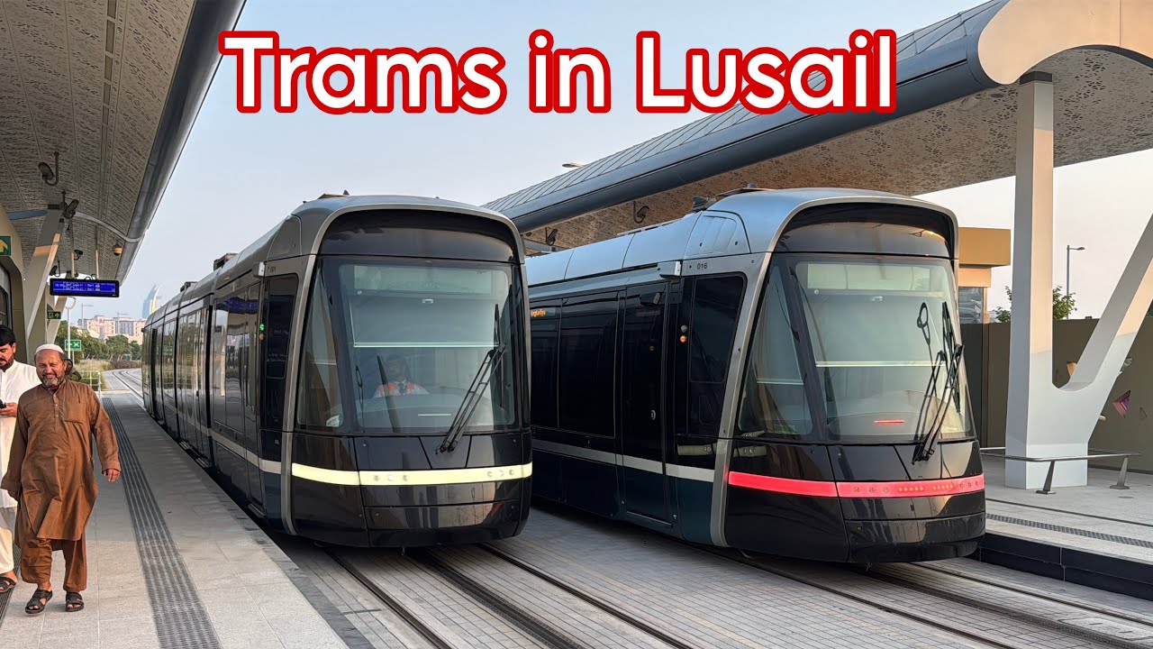 WORLD’S MOST FUTURISTIC TRAMS! Fantastic Alstom Citadis Light Rail in Lusail, Qatar (2025)