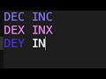 Every Instruction on the MOS 6502 chip