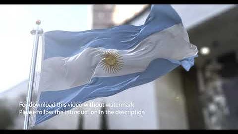 Argentina flag with 3d effect blowing in the wind 3D Flag V2 long