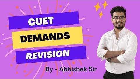 CSEET DEMAND REVISION |Cseet chapter 1