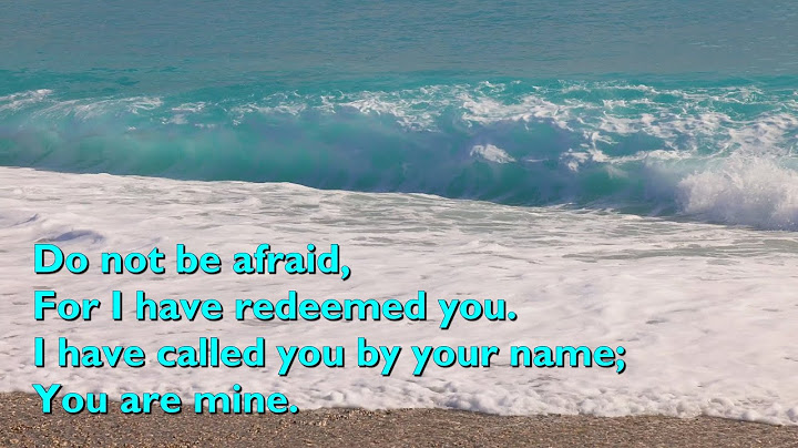 Do Not be Afraid, For I Have Redeemed You (5vv+refrain) [with lyrics for congregations]