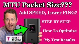 ✅ Lower Ping & FASTER Speed By Changing MTU Packet Size?  TMobile Home Internet  How to Optimize