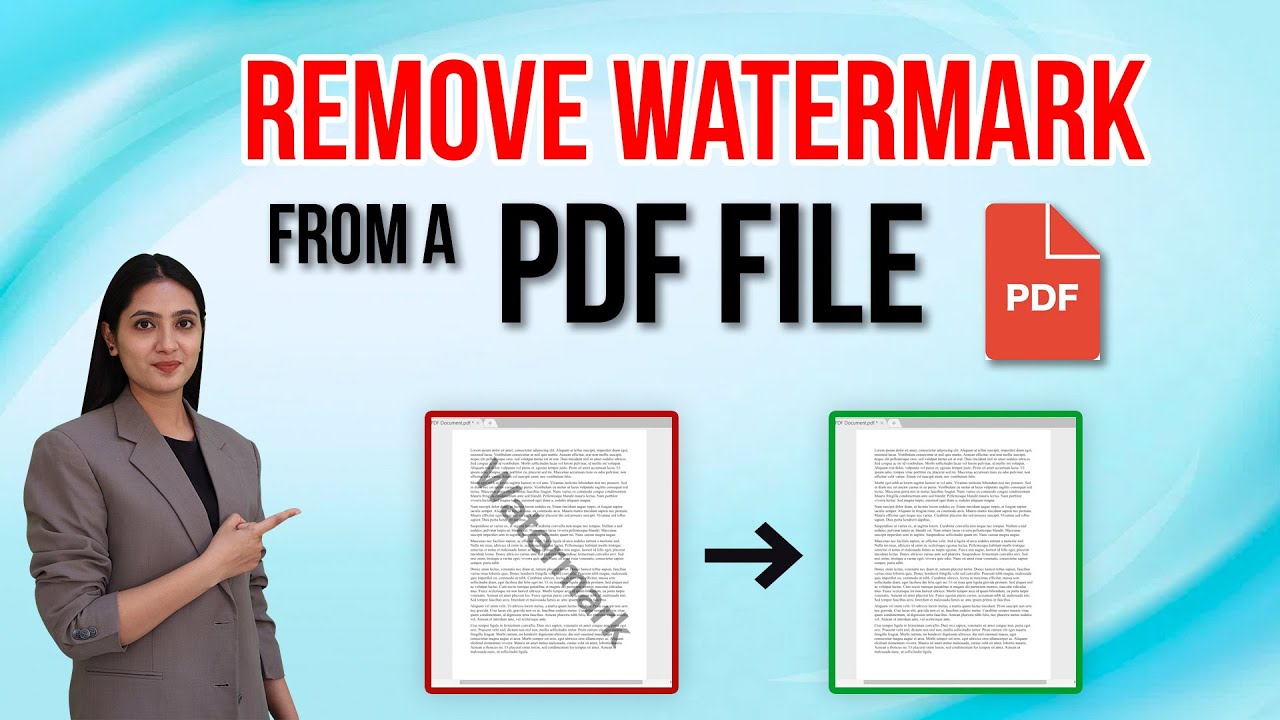 How To Remove Watermark from PDF File / Document? #watermarkremover # ...