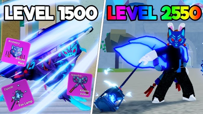 UPEI DO 1 AO 700 COM A NOVA KITSUNE NO BLOX FRUITS - ROBLOX 