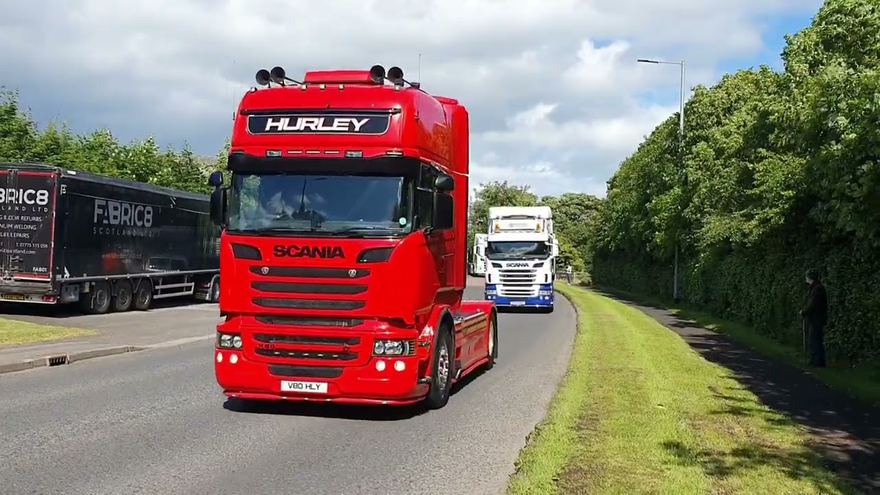 Midulster Truck Convoy passing through Castledawson. May 2025.