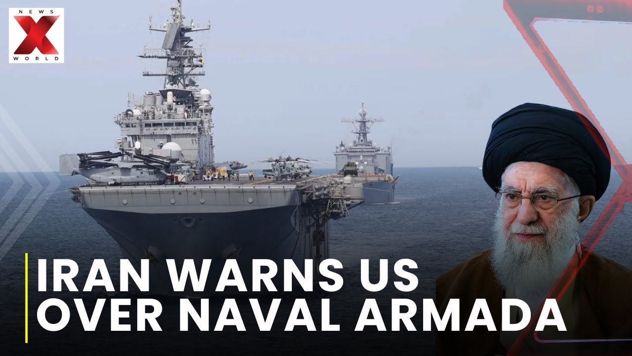 Trump naval armada warning triggers Iran reaction | NewsX World