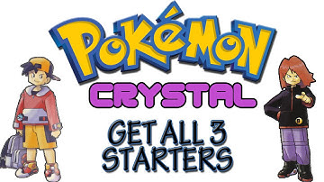 Pokemon Crystal - How To Get All 3 Starter Pokemon | GameShark Codes