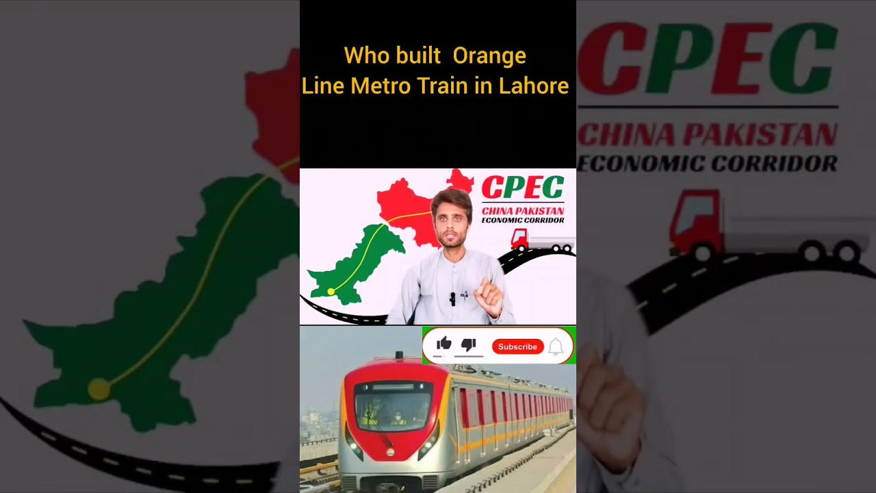 Who built Orange line Metro train in Lahore