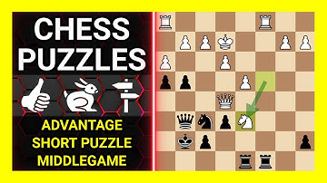 Chess Puzzles to Practice. Themes: Advantage, Short puzzle, Middlegame. Learn Chess
