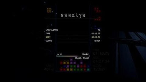 Tetris® Effect - 40L Sprint - 1:18.79