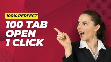 How to Open 100 Tab/site Just 1 Click || How to make .bat file.#chrome #chrometricks#browser#iktech