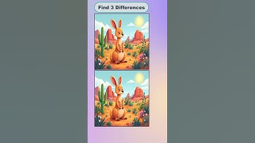 Only Geniuses Can Find the 3 Differences in 10 Seconds! 👀 #SpotTheDifference #15