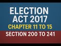 Election Act 2017 MCQs | Chapter 11 to 15 & Section 200 to 241 | Assistant Election Commissioner Pre