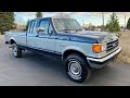 93k Mile 1991 Ford F-250 XLT Lariat 7.3 IDI 4x4 Walk-Around and Drive for Bring a Trailer