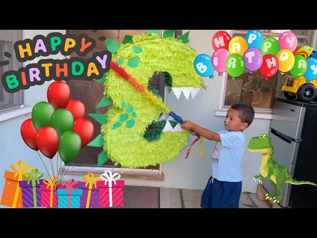 Jeremys Dinosaur Happy Birthday Suprise | Fun videos for kids class=