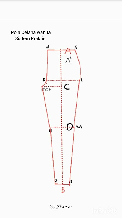 Membuat Pola Celana Wanita Dewasa #pola #short