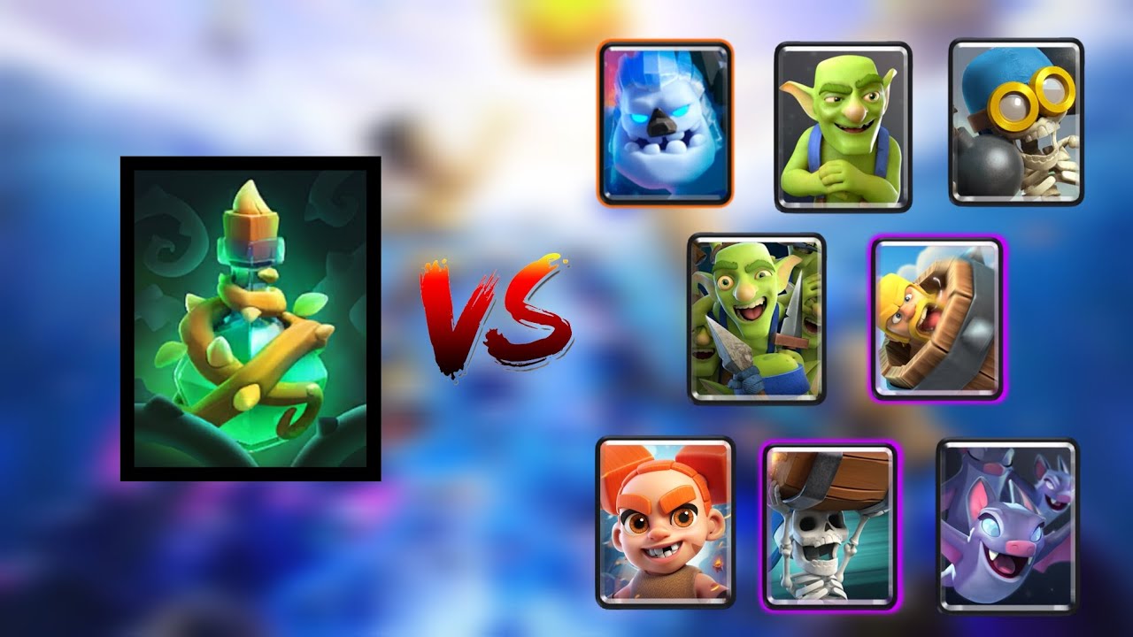Two Elixir Cards Vines vs Every 2 Elixir Card - Clash Royale - YouTube