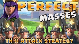 How to Queen Charge into Mass Miner | TH 11 Attack Strategy | Clash of Clans
