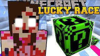 Minecraft: JEN THE KILLER'S ICY LUCKY BLOCK RACE  Lucky Block Mod  Modded MiniGame