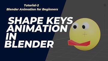 How to Add Shape keys | Blender Animation for Beginners Tutorial | Being Animator