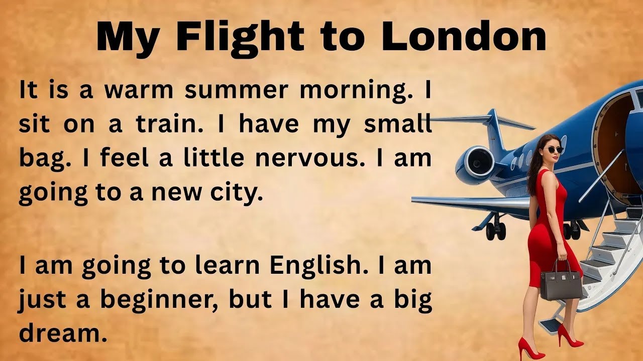 I Go to London  ｜｜ My Flight to London ｜｜ Learn English Through My Story