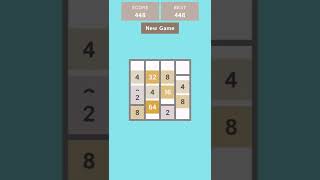 2048 Game Made With Unity