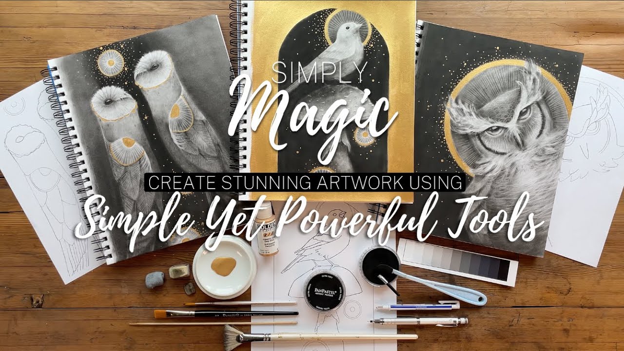 Magic Mix Medium Simply Magic Mixed Media Class: I'm only using black PanPastel, Erasers ...