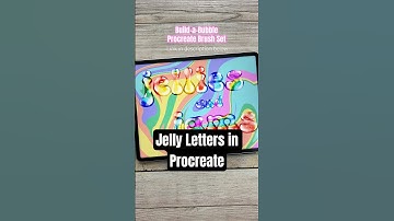 Jelly Letters in Procreate! #procreatetutorials #digitalart #3dart #bubbleletters