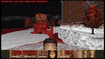 Doom 2 - Fallen Leaves (Map 7 - Exile): Ultra Violence 100% (Author: Bri)