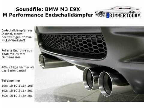 BMW M-Performance Auspuffanlage BMW M3 E92 inkl. Genehmigung