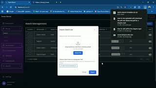 How to import single or multiple batch list using csv file Profile